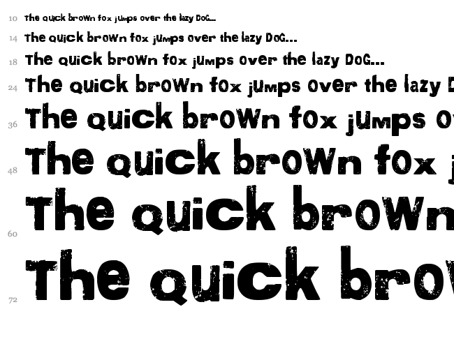 More than Enough font waterfall